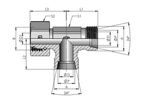 el-swivel-nut-run-tee-body